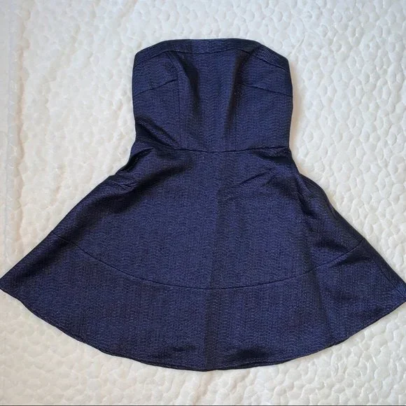 NEW Express Lace Casual Party Dress: Size 2 Blue - Picture 10 of 11